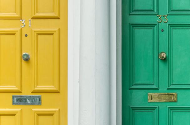 front doors with letter boxes