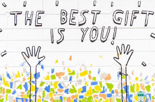 Best gift is you mural