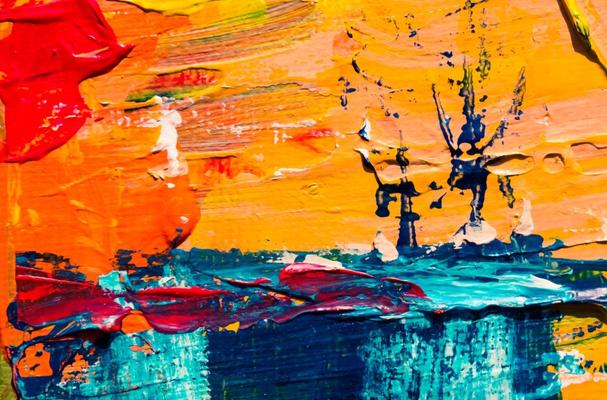 Abstract painting showing creativity