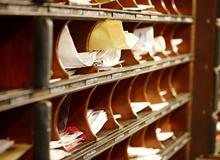 letters in traditional sorting office