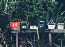 Row of post boxes